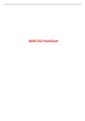 BIOD 152 Final Exam (Latest-2022)/ BIOD152 Final Exam / BIOD 152 A & P 2 Final Exam: Essential Human Anatomy & Physiology II: Portage Learning |Verified Q & A|