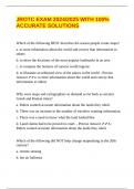 JROTC EXAM 2024&sol;2025 WITH 100&percnt; ACCURATE SOLUTIONS