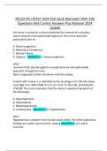 NCLEX PN NGN&sol;NGN  EXAM REAL ACTUAL TEST WITH  CORRECT QUESTION AND CORRECT ANSWERS LATEST  2024&period;