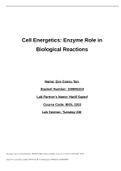 LAB 3 Cell Energetics FORMAL LAB REPORT  BIOL 1103