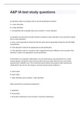 A&P IA test study questions answers 2022&sol;2023