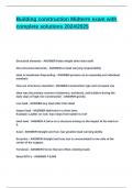 Building construction Midterm exam with complete solutions 2024&lowbar;2025&period;