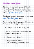 Linear Algebra 2 - Euclidean Vector Spaces