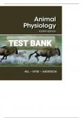 ANIMAL PHYSIOLOGY 4TH EDITION TEST BANK BY HILLS&comma; WYSE&comma; ANDERSON