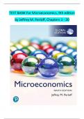 TEST BANK For Microeconomics Global Edition 9th Edition by Jeffrey M&period; Perloff&comma; Verified Chapters 1 - 20&comma; Complete Newest Version