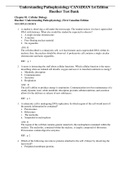 Complete Test Bank Understanding Pathophysiology CANADIAN 1st Edition Huether Questions & Answers with rationales &lpar;Chapter 1-42&rpar;