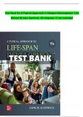 Test Bank for A Topical Approach to Lifespan Development 10th Edition By John Santrock&period;