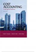 test bank for cost accounting 14th edition by horngren datar and rajan&period; all 23 chapters covered&period;