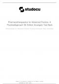 Pharmacotherapeutics for Advanced Practice- A Practical Approach 5th Edition Arcangelo Test Bank