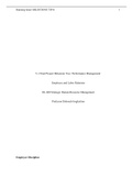 5-1 Final Project Milestone Two: Performance Management:  Employee and Labor Relations