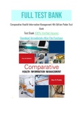 Comparative Health Information Management 4th Edition Peden Test Bank with Question and Answers, From Chapter 1 to 17 
