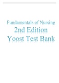 Fundamentals of Nursing 2nd Edition Yoost Test Bank 