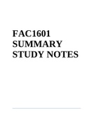 FAC1601 SUMMARY STUDY NOTES 2022