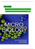 FULL TEST BANK Microbiology&colon; An Evolving Science Sixth Edition By Joan L&period; Slonczewski &lpar;Author&rpar; Latest Update Graded A&plus;