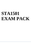 STA1501 EXAM PACK 2022