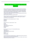 NURS 261 &sol; NURS261 Exam 1 Study Questions and Answers Latest 2022&sol;2023 - Guaranteed A&plus;