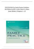 TEST BANKS For Family Practice Guidelines&comma; 6th Edition by Jill C&period; Cash&semi; Cheryl A&period; Glass&comma; All Chapters 1 to 23 complete Verified editon ISBN&colon; 9780826173546