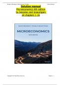 Solution Manual For Microeconomics 6th Edition by David Besanko and Ronald Braeutigam ISBN-&lrm; 978-1119666134