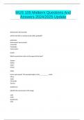 MUS 105 Midterm Questions And Answers 2024&sol;2025 Update