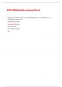 NSG 5003 WEEK 4 KNOWLEDGE CHECK&period;