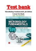 (Complete Answered) Test Bank for Microbiology Fundamentals: A Clinical Approach 4th Edition Marjorie Kelly Cowan Heidi Smith 1- 22 Chapter |ISBN13: 9781260702439