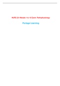 NURS 231 Module 1, 2, 3, 4, 5, 6, 7, 8, 9, 10 Exam (Latest-2022) / NURS231 Module 1, 2, 3, 4, 5, 6, 7, 8, 9, 10 Exam : Pathophysiology: Portage Learning |Verified Q & A|