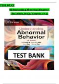 Test Bank for Understanding Abnormal Behavior 10th Edition&colon; Sue