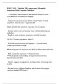 RNSG 2432 - Valvular HD&comma; Aneurysms&comma; Myopathy Questions With Complete Solutions