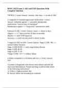 RNSG 2432 Exam 2&colon; AKI and CKD Questions With Complete Solutions