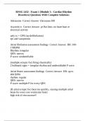 RNSG 2432 - Exam 1 &lpar;Module 3 - Cardiac Rhythm Disorders&rpar; Questions With Complete Solutions