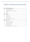 Samenvatting Ethiek voor financieel professionals, ISBN: 9789462763630  Ethiek