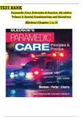 Test Bank For Paramedic Care&colon; Principles & Practice&comma; 6th edition Volume 5 by Bledsoe&comma; All Chapters 1 to 16 Covered&comma; ISBN&colon; 9780136895299 &lpar;100&percnt; Verified Edition&rpar;