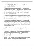 Level 4 - RNSG 2432 - CVA &lpar;1st powerpoint&rpar; Questions With Complete Solutions