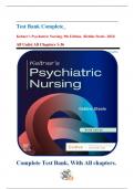 Test Bank Complete For Keltner&rsquo;s Psychiatric Nursing&comma; 9th Edition&comma; &lpar;Debbie Steele- 2022&rpar; All Units&vert; All Chapters 1-36