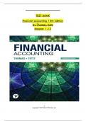 TEST BANK for Financial Accounting&comma; 13th Edition by C William Thomas and Wendy M&period; Tietz Verified All 1-12 Chapters Covered &comma;Latest Edition 