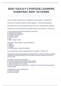 BIOD 152 Module 7 Exam 2023 NEW SESSION - Requires Respondus LockDownBrowser &plus; Webcam GRADED A&plus; &lpar;PORTAGE LEARNING&rpar;