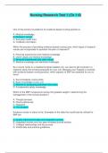 Nursing Research Test 1 &lpar;Ch 1-6&rpar; &vert; Questions and Answers &lpar;Complete Solutions&rpar;