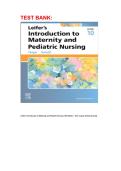 Leifer&rsquo;s Introduction to Maternity and Pediatric Nursing 10th Edition Test Bank &ndash; Kim Cooper & Kelly Gosnell Nursing Exam Questions and Answers
