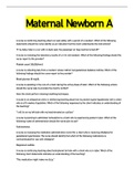 Maternal Newborn A