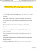 SNCOA LDR-301S Leading Organizations Test 1 Questions with Verified Answers&comma; 100&percnt; Guarantee Pass Score &lpar;2024 &sol; 2025&rpar;