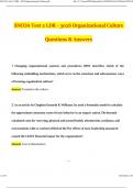 SNCOA Test 2 LDR - 302S Organizational Culture &lpar;2024 &sol; 2025&rpar; Questions with Verified Answers&comma; 100&percnt; Guarantee Pass Score