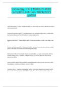 Sociology 1301 Midterm With complete solution 2024&sol;2025 update