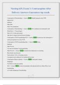 Nursing 629&comma; Exam 3&colon; Contraception After Delivery Answers Guarantees top result&period;