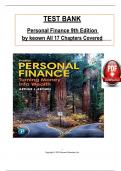 Personal Finance 9th Edition by keown Test Bank All 17 Chapters Covered&comma; Verified Latest Edition