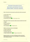NEWBORN ASSESSMENTS EXAM QUESTIONS AND ANSWERS UPDATED &lpar;2024&sol;2025&rpar; &lpar;VERIFIED ANSWERS&rpar;