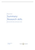Summary  Research Skills  2022/2023