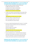 NURSING 5002 HESI PEDIATRICS V1&comma; V2 & V3 TOTAL OF 134 QUESTIONS&sol;ANSWER&lpar;S&rpar; new Update 2022&sol;2023 