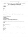ACLS PRACTICE MULTIPLE CHOICE COMPREHENSIVE QUESTIONS AND ANSWERS CORRECT SCORE 2024&excl;&excl;