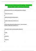 Diamond And Diamond Grading&colon; Chapter 1 Exam With 100&percnt; Correct Answers