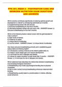 PPN 301&semi; WEEK 8 &ndash; POSTPARTUM CARE AND NEWBORN NUTRITION EXAM QUESTIONS AND ANSWERS